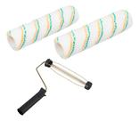 Kit 2 Rolo Pintura Poliéster Anti respingo + Garfo 23cm P.a.g