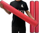 Kit 2 Rolos Massagem Liberação Miofascial 90x12cm DF1075 Vermelho Dafoca Sports