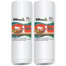 Kit 2 Rolos Nanocubos 20x500cm Embalagem Sacos refil bobina com Ranhura Gofrada para Seladora A Vácuo