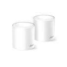 Kit 2 Roteadores TP-Link Deco X10, Mesh Wi-Fi 6 AX1500, Cobertura até 360 m²