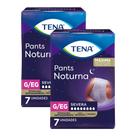 Kit 2 Roupa Íntima Descartável Tena Pants Noturna Tamanho G/EG com 7 Unidades