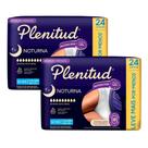 Kit 2 Roupa Íntima Plenitud Noturna Unissex Tamanho G/XG 24 Unidades Descartável Leve Mais Por Menos
