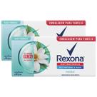 Kit 2 Sabonete em Barra Antibacterial Fresh Rexona 84g com 6 Unidades