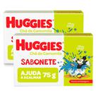 Kit 2 Sabonete em Barra Huggies Hora de Sonhar para bebê 75g