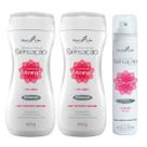 Kit 2 Sabonete Íntimo Líquido Sensação Morango + 1 Desodorante Íntimo Sexy Morango com Chantilly Kit 2 Sabonete Íntimo Líquido Sensação Morango + 1 Desodorante Íntimo Sexy Morango com Chantilly