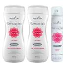Kit 2 Sabonete Íntimo Líquido Sensação Morango + 1 Desodorante Íntimo Sexy Morango com Chantilly Kit 2 Sabonete Íntimo Líquido Sensação Morango + 1 Desodorante Íntimo Sexy Morango com Chantilly