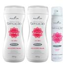 Kit 2 Sabonete Íntimo Líquido Sensação Morango + 1 Desodorante Íntimo Sexy Morango com Chantilly Kit 2 Sabonete Íntimo Líquido Sensação Morango + 1 Desodorante Íntimo Sexy Morango com Chantilly
