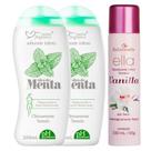 Kit 2 Sabonete Íntimo Óleo de Menta + Desodorante Íntimo Ella Vanilla