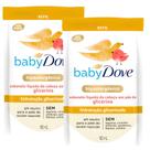 Kit 2 Sabonete Líquido Baby Dove Hidratação Glicerinada Refil 180ml