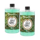 Kit 2 Sabonete Líquido Erva Doce Refil 1 Litro Limpeza Suave Limpeza Mãos Rosto Corpo Maciez Sedosidade Hidratação Nutrição Intensa Perfume Suave