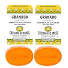 Kit 2 Sabonete Phebo Granado Castanha do Brasil Glicerina Vegetal Natural em Barra 90g