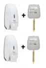 Kit 2 Saboneteiras Completas Premisse Velox Branca Com Refil