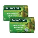Kit 2 Sabonetes em Barra Palmolive Naturals Hidratação Saudável 85g