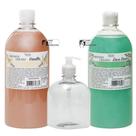 Kit - 2 sabonetes líquidos de 1 litro + 1un frasco pet 500 ml com válvula sabonete