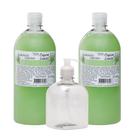 Kit - 2 Sabonetes + Pet 500ml Com Válvula Pump Transparente