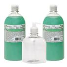 Kit - 2 Sabonetes + Pet 500ml Com Válvula Pump Transparente