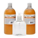 Kit - 2 Sabonetes + Pet 500ml Com Válvula Pump Transparente