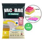 Kit 2 Saco A Vacuo Médio 45x65cm Vac Bag Protetor Ordene