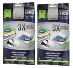 Kit 2 Saco a Vácuo para Cobertor Roupas Toalhas Travesseiros 50x70cm Kit 2 Saco a Vácuo para Cobertor Roupas Toalhas Travesseiros 50x70cm