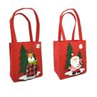 Kit 2 Sacolas com Alça Feltro Decorado Natal Papai Noel e Rena 30cm - Master Christmas Kit 2 Sacolas com Alça Feltro Decorado Natal Papai Noel e Rena 30cm - Master Christmas