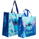 Kit 2 Sacolas Feira Reutilizável Azul Stitch - Disney Kit 2 Sacolas Feira Reutilizável Azul Stitch - Disney