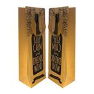 Kit 2 Sacolas Garrafa Vinho Champagne - Keep Calm And Drink Wine