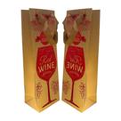 Kit 2 Sacolas Garrafa Vinho Champagne - Taça Vermelha