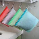 Kit 2 Sacos De Silicone Reutilizável Com Lacre 1l Porta Alimentos Azul - KAEKA