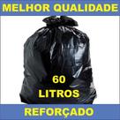 Kit 2 Sacos Lixo Preto 60 Litros Reforçado Pacote 50 Unidade