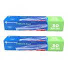 Kit 2 Sacos Para Freezer Bags Fecho Duplo 60un Médio