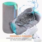 Kit 2 Sacos Para Lavar Tênis Na Máquina Bolsa Protetora Calçados Anti Impacto Anti Deformação Zíper Resistente Lavagem Segura