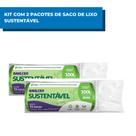 Kit 2 Sacos Para Lixo Sustentável 100 Litros com 15 sacos Kit 2 Sacos Para Lixo Sustentável 100 Litros com 15 sacos