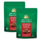 Kit 2 Sacos Tâmaras Premium Date Crown c/ Nuts 250g Recheadas Importadas Dubai Sabor Sofisticado