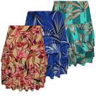 Kit 2 Saia Feminina Verão Leve Camadas babados Confortáveis