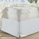 Kit 2 Saias de cama box Queen size matelada com pingente
