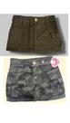 Kit 2 Saias Menina Bolso Cargo Infantil e Juvenil Cores Verde Militar e Camuflada Tamanhos 4 ao 16 Kit 2 Saias Menina Bolso Cargo Infantil e Juvenil Cores Verde Militar e Camuflada Tamanhos 4 ao 16