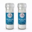 Kit 2 Sal Marinho com Moedor QVITA 100g