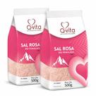 Kit 2 Sal Rosa do Himalaia Fino Q-VITA 500g