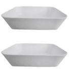 Kit 2 Saladeiras Pote Bowl em Melamina Tigela 15cm Branca