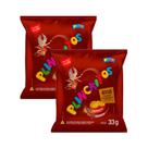 Kit 2 Salgadinho de Milho Plinckitos Sabor Churrasco Conchinha 33g