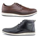 Kit 2 Sapatênis Social Masculino & Bota Masculino Half Cab