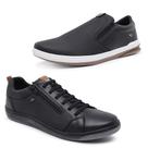 Kit 2 Sapatênis Tênis Urban Casual e SlipOn Ajuste Elástico