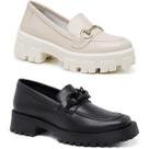 Kit 2 Sapato Feminino Plataforma Mocassim Estilo Oxford Kit 2 Sapato Feminino Plataforma Mocassim Estilo Oxford