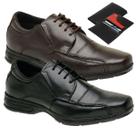 Kit 2 Sapatos Casual Confortável Social Masculino Couro com Carteira