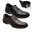 Kit 2 Sapatos Social Gmm Ortopédico em Couro com Cinto Masculino Kit 2 Sapatos Social Gmm Ortopédico em Couro com Cinto Masculino