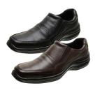 Kit 2 Sapatos Social Masculinos Solado Costurado Macio Resistente e Confortável Kit 2 Sapatos Social Masculinos Solado Costurado Macio Resistente e Confortável