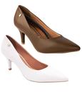 Kit 2 Scarpin Vizzano Feminino Salto Baixo Fino Original