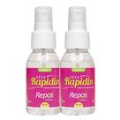 Kit 2 Secante de Esmalte Instantâneo Spray Repos Acabamento com Brilho Seca Rapidin 60ml