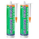 Kit 2 Selante Acrílico Para Trincas E Fissuras Sbrix Trinca 450G Branco Branco