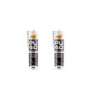 Kit 2 Selante De Poliuretano Preto Pu40 400gr Mundial Prime